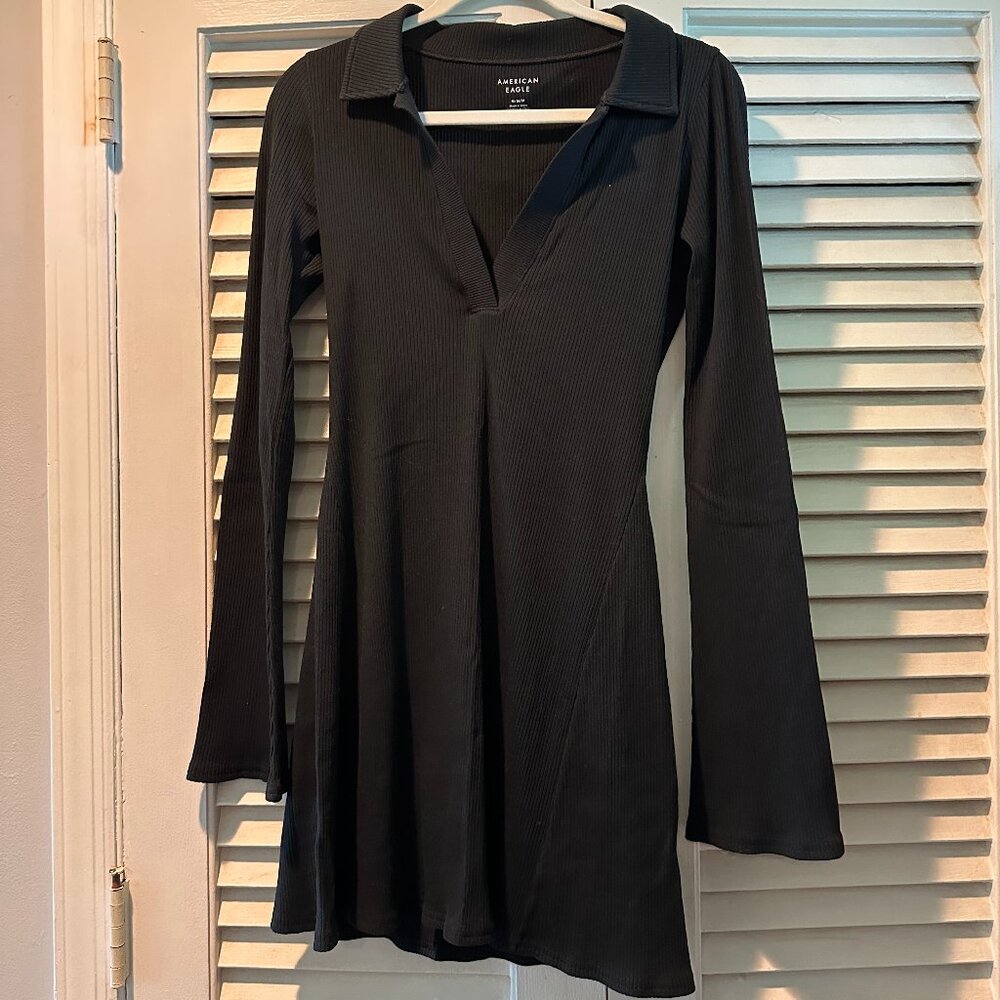 American Eagle collared knit mini dress (size medium)